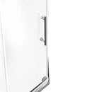 Load image into Gallery viewer, Ivanees 36 In. x 76 In. Neo-Angle Pivot Semi-Frameless Corner Shower Enclosure in Stainless Steel with 8mm Clear Tempered Glass