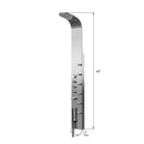 Load image into Gallery viewer, 65 in. 6-Jet Stainless Steel Shower Panel System with Fixed Round Rainfall Showerhead &amp; Handheld Shower, Self-Cleaning &amp; Jet Massage Feature