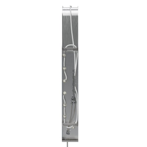 65 in. 6-Jet Stainless Steel Shower Panel System with Fixed Round Rainfall Showerhead & Handheld Shower, Self-Cleaning & Jet Massage Feature