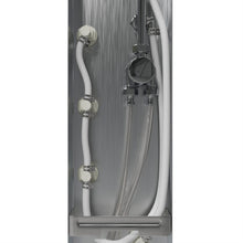 Load image into Gallery viewer, 65 in. 6-Jet Stainless Steel Shower Panel System with Fixed Round Rainfall Showerhead &amp; Handheld Shower, Self-Cleaning &amp; Jet Massage Feature
