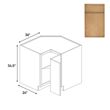 Load image into Gallery viewer, RTA - Slim Shaker Karamel - Square Corner Cabinets - 36&quot;W x 34.5&quot;H x 36&quot;D