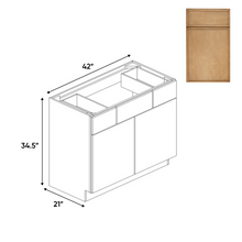 Load image into Gallery viewer, RTA - Slim Shaker Karamel - Vanity Consoles - 42&quot;W x 34.5&quot;H x 21&quot;D