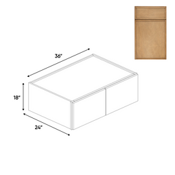 RTA - Slim Shaker Karamel - Double Door Wall Cabinet - 36