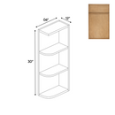Load image into Gallery viewer, RTA - Slim Shaker Karamel - Wall Open Shelf Cabinets - 6&quot;W x 30&quot;H x 12&quot;D