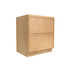 Load image into Gallery viewer, RTA - Slim Shaker Karamel - Double Drawer Base Cabinets - 30&quot;W x 34.5&quot;H x 24&quot;D