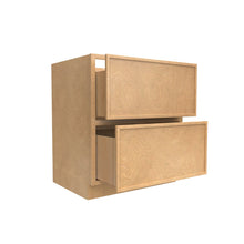 Load image into Gallery viewer, RTA - Slim Shaker Karamel - Double Drawer Base Cabinets - 30&quot;W x 34.5&quot;H x 24&quot;D