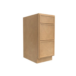 RTA - Slim Shaker Karamel - 3-Drawer Base Cabinet - 15