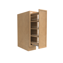 Load image into Gallery viewer, RTA - Slim Shaker Karamel - Spice Rack Base Cabinets - 9&quot;W x 34.5&quot;H x 24&quot;D