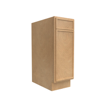 Load image into Gallery viewer, RTA - Slim Shaker Karamel Single Door Base Cabinet 12&quot;W x 34.5&quot;H x 24&quot;D