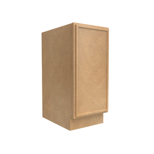 RTA - Slim Shaker Karamel - Full Height Single Door Base Cabinets - 15