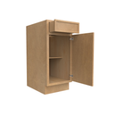 Load image into Gallery viewer, RTA - Slim Shaker Karamel - Single Door Base Cabinet - 15&quot;W x 34.5&quot;H x 24&quot;D