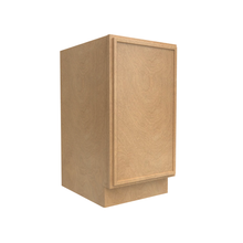 Load image into Gallery viewer, RTA - Slim Shaker Karamel - Full Height Single Door Base Cabinets - 18&quot;W x 34.5&quot;H x 24&quot;D