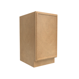 RTA - Slim Shaker Karamel - Full Height Single Door Base Cabinets - 18