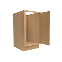 Load image into Gallery viewer, RTA - Slim Shaker Karamel - Full Height Single Door Base Cabinets - 18&quot;W x 34.5&quot;H x 24&quot;D