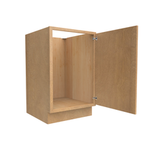 Load image into Gallery viewer, RTA - Slim Shaker Karamel - Full Height Single Door Base Cabinets - 21&quot;W x 34.5&quot;H x 24&quot;D