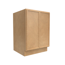 Load image into Gallery viewer, RTA - Slim Shaker Karamel - Full Height Double Door Base Cabinets - 24&quot;W x 34.5&quot;H x 24&quot;D