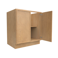 Load image into Gallery viewer, RTA - Slim Shaker Karamel - Full Height Double Door Base Cabinets - 30&quot;W x 34.5&quot;H x 24&quot;D