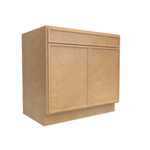 Load image into Gallery viewer, RTA - Slim Shaker Karamel - Double Door Cabinets - 36&quot;W x 34.5&quot;H x 24&quot;D