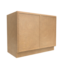 Load image into Gallery viewer, RTA - Slim Shaker Karamel - Full Height Double Door Base Cabinets - 42&quot;W x 34.5&quot;H x 24&quot;D