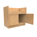 Load image into Gallery viewer, RTA - Slim Shaker Karamel - Farm Sink Base Cabinet - 36&quot;W x 34.5&quot;H x 24&quot;D (Trimmable face to be cut in field)