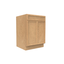 Load image into Gallery viewer, RTA - Slim Shaker Karamel - Sink Base Cabinets - 24&quot;W x 34.5&quot;H x 24&quot;D