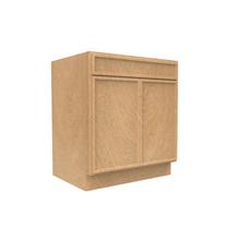 Load image into Gallery viewer, RTA - Slim Shaker Karamel - Double Door Sink Base Cabinet 30&quot;W x 34.5&quot;H x 24&quot;D
