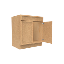 Load image into Gallery viewer, RTA - Slim Shaker Karamel - Double Door Sink Base Cabinet 30&quot;W x 34.5&quot;H x 24&quot;D