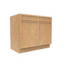 Load image into Gallery viewer, RTA - Slim Shaker Karamel - Sink Base Cabinets - 39&quot;W x 34.5&quot;H x 24&quot;D