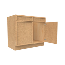 Load image into Gallery viewer, RTA - Slim Shaker Karamel - Sink Base Cabinets - 39&quot;W x 34.5&quot;H x 24&quot;D
