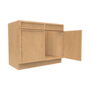Load image into Gallery viewer, RTA - Slim Shaker Karamel - Sink Base Cabinets - 42&quot;W x 34.5&quot;H x 24&quot;D