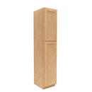 Load image into Gallery viewer, RTA - Slim Shaker Karamel - Single Door Pantry Cabinets - 18&quot;W x 90&quot;H x 24&quot;D