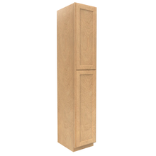 Load image into Gallery viewer, RTA - Slim Shaker Karamel - Single Door Pantry Cabinets - 18&quot;W x 96&quot;H x 24&quot;D