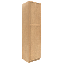 Load image into Gallery viewer, RTA - Slim Shaker Karamel - Double Door Pantry Cabinets - 24&quot;W x 96&quot;H x 24&quot;D
