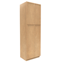 Load image into Gallery viewer, RTA - Slim Shaker Karamel - Double Door Pantry Cabinets - 30&quot;W x 96&quot;H x 24&quot;D