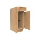 Load image into Gallery viewer, RTA - Slim Shaker Karamel - Vanity Base Cabinets - 12&quot;W x 34.5&quot;H x 21&quot;D
