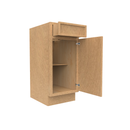 Load image into Gallery viewer, RTA - Slim Shaker Karamel - Vanity Base Cabinets - 15&quot;W x 34.5&quot;H x 21&quot;D