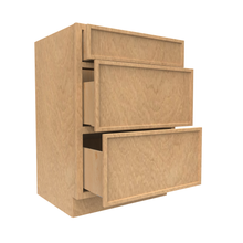 Load image into Gallery viewer, RTA - Slim Shaker Karamel - Vanity Drawer Base Cabinets - 24&quot;W x 34.5&quot;H x 21&quot;D