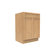 Load image into Gallery viewer, RTA - Slim Shaker Karamel - Vanity Sink Base Cabinets - 24&quot;W x 34.5&quot;H x 21&quot;D