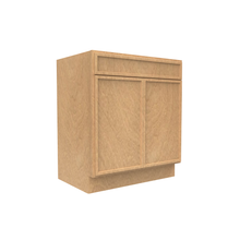 Load image into Gallery viewer, RTA - Slim Shaker Karamel - Vanity Sink Base Cabinets - 30&quot;W x 34.5&quot;H x 21&quot;D