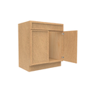 Load image into Gallery viewer, RTA - Slim Shaker Karamel - Vanity Sink Base Cabinets - 30&quot;W x 34.5&quot;H x 21&quot;D