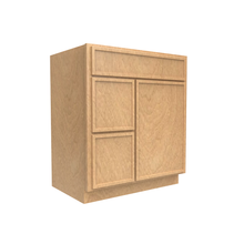 Load image into Gallery viewer, RTA - Slim Shaker Karamel - Vanity Sink Drawer Base Cabinets - 30&quot;W x 34.5&quot;H x 21&quot;D - SSK-VSD30R
