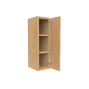 RTA - Slim Shaker Karamel - 30"Height Single Door Wall Cabinets - 9"W x 30"H x 12"D