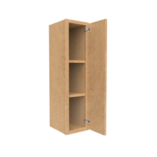 Load image into Gallery viewer, RTA - Slim Shaker Karamel - 36&quot;Height Single Door Wall Cabinets - 9&quot;W x 36&quot;H x 12&quot;D