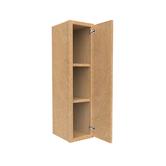 RTA - Slim Shaker Karamel - 36"Height Single Door Wall Cabinets - 9"W x 36"H x 12"D