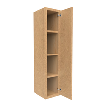 Load image into Gallery viewer, RTA - Slim Shaker Karamel - 42&quot;Height Single Door Wall Cabinets - 9&quot;W x 42&quot;H x 12&quot;D