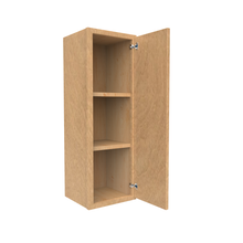 Load image into Gallery viewer, RTA - Slim Shaker Karamel - 36&quot;Height Single Door Wall Cabinets - 12&quot;W x 36&quot;H x 12&quot;D
