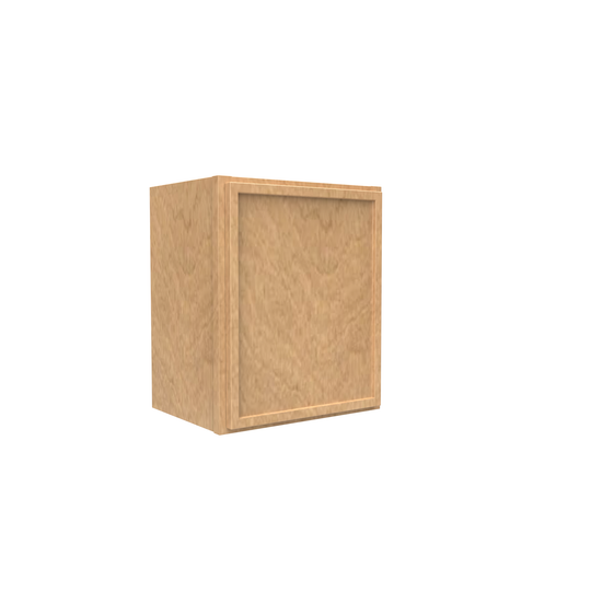RTA - Slim Shaker Karamel - 18"Height Single Door Wall Cabinets - 15"W x 18"H x 12"D