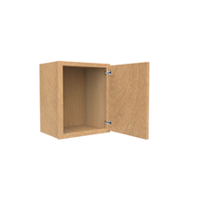 Load image into Gallery viewer, RTA - Slim Shaker Karamel - 18&quot;Height Single Door Wall Cabinets - 15&quot;W x 18&quot;H x 12&quot;D