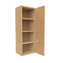 Load image into Gallery viewer, RTA - Slim Shaker Karamel - 42&quot;Height Single Door Wall Cabinets - 15&quot;W x 42&quot;H x 12&quot;D