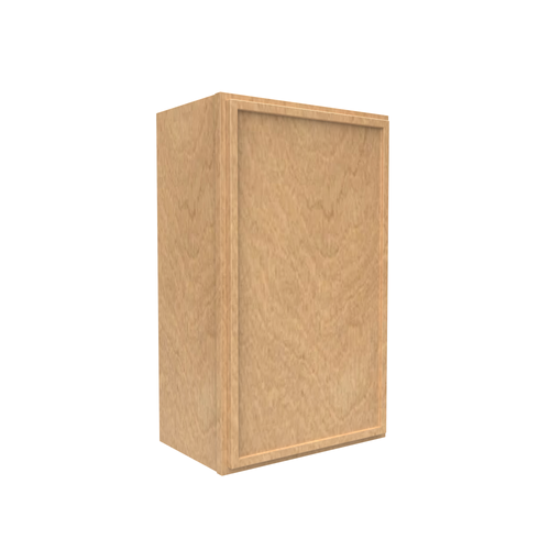 RTA - Slim Shaker Karamel Single Door Wall Cabinet 18